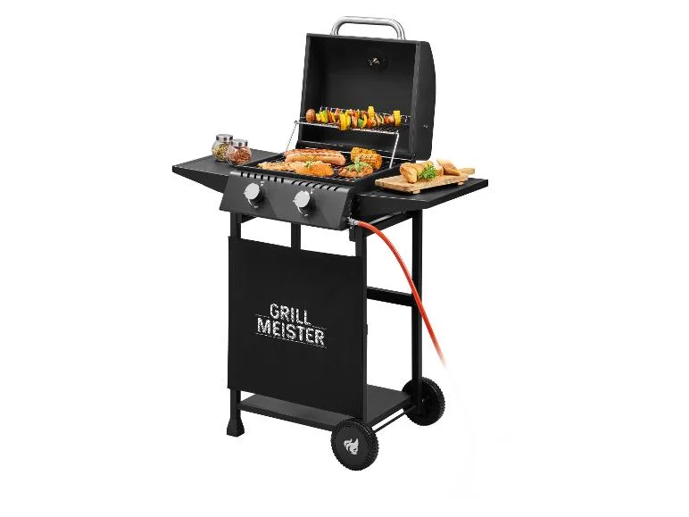Barbecue à gaz 2 brûleurs, 36 x 37,5 cm, 6 kW - Image 4