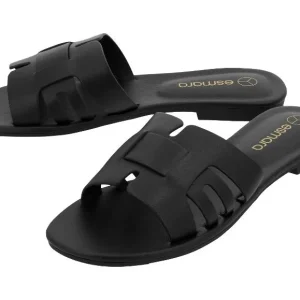 Mules en cuir femme