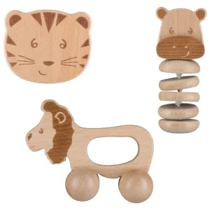 Set de 3 jouets en bois