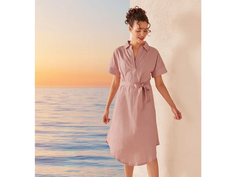 Robe longue en lin femme