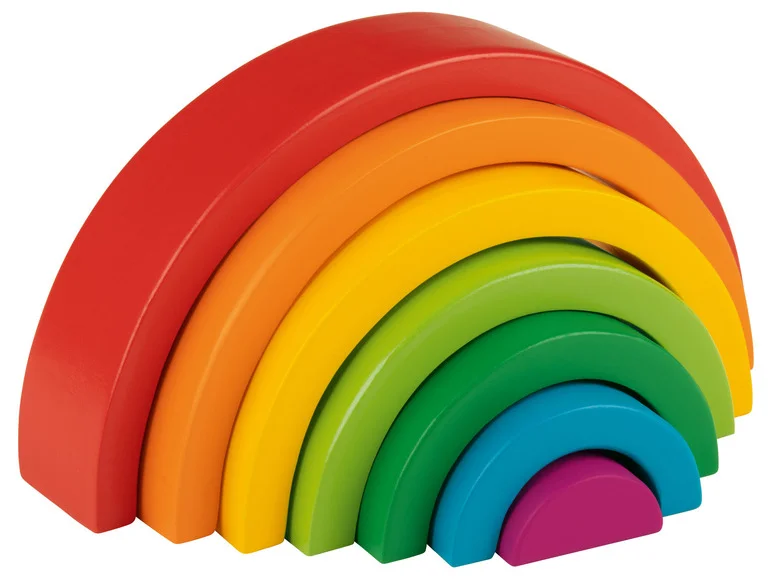 Jouet en bois arc-en-ciel - Image 9
