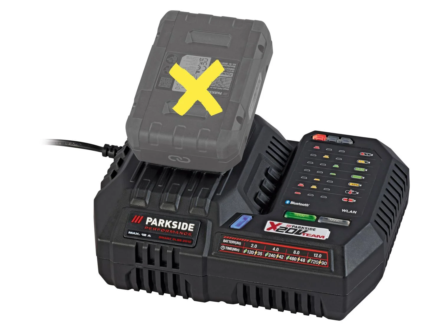 Chargeur de batterie Smart PLGS 2012 A1, 12 A, 20 V - Image 10