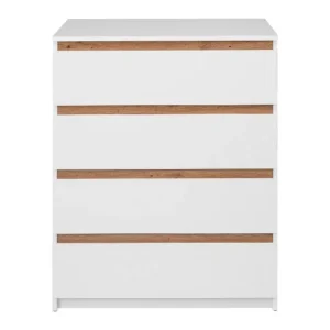 Commode Genève, 80 x 101,5 x 48 cm, blanche
