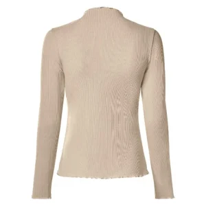 Lot de 2 t-shirts à manches longues côtelées femme