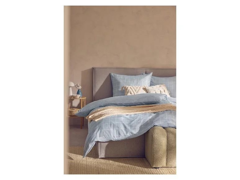 Parure de lit double face en satin microfibre, 240 x 220 cm - Image 6