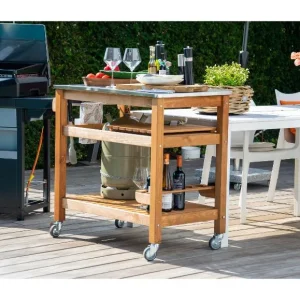 Chariot de service pour barbecue