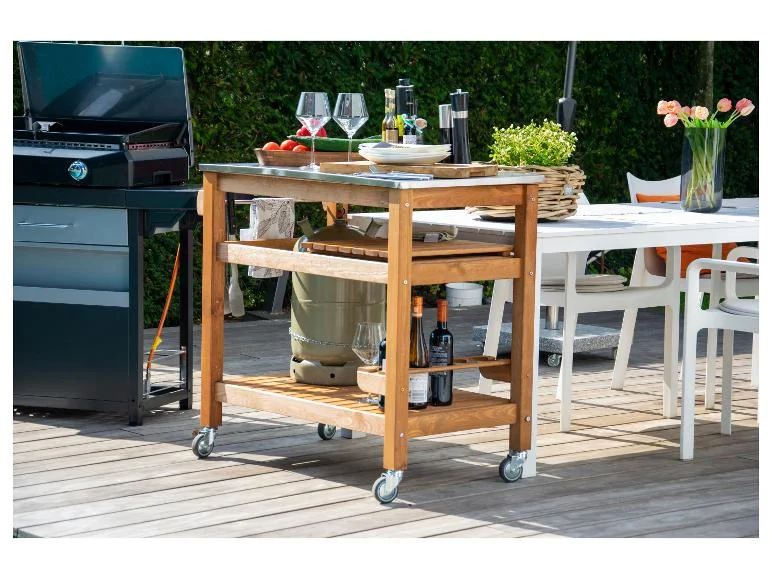 Chariot de service pour barbecue