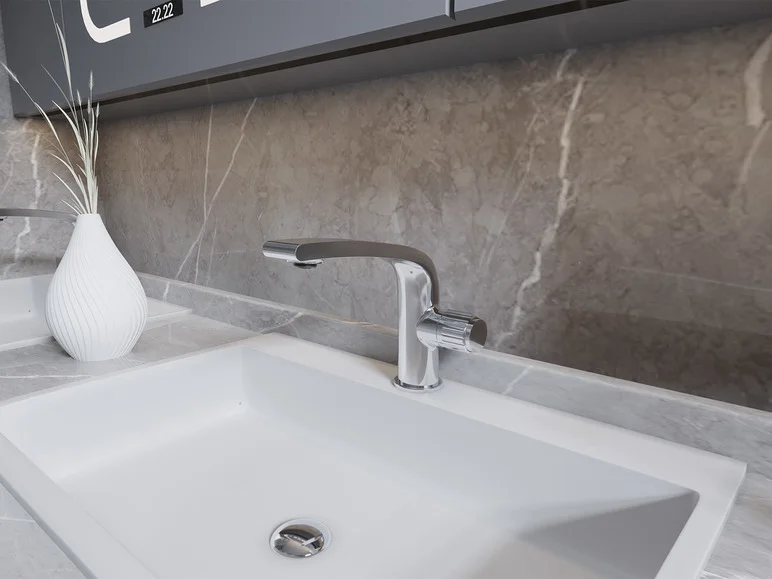 Mitigeur de lavabo de salle de bain Basic, avec mousseur Neoperl - Image 6