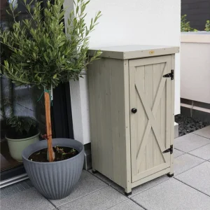 Armoire de jardin Kompakt, 45 x 45 x 91 cm, gris