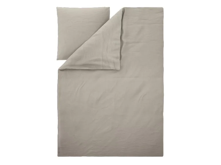 Parure de lit Premium en coton et lin, 140 x 200 cm - Image 8