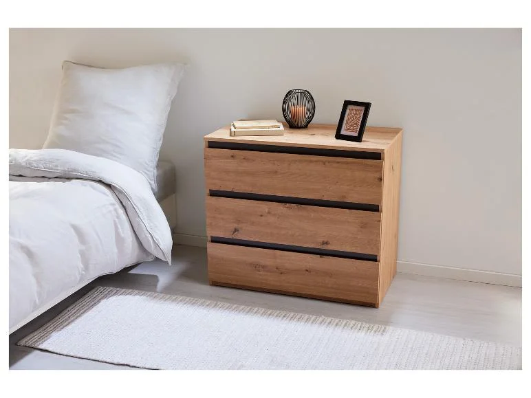 Commode Genève, 80 x 78 x 48 cm, imitation chêne — SKU E398S09VKQW8SASE - Image 7