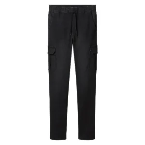 Pantalon de jogging cargo en denim homme