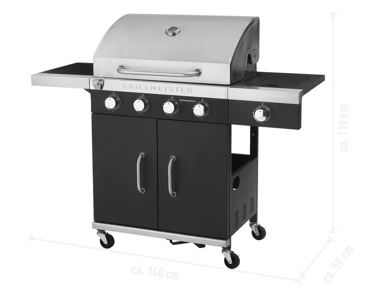 Barbecue à gaz Memphis, 4 brûleurs, 70 x 42 cm, 19,7 kW - Image 6