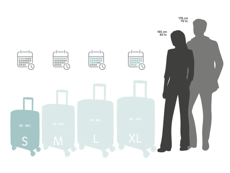 Valise à roulettes, 35 l
