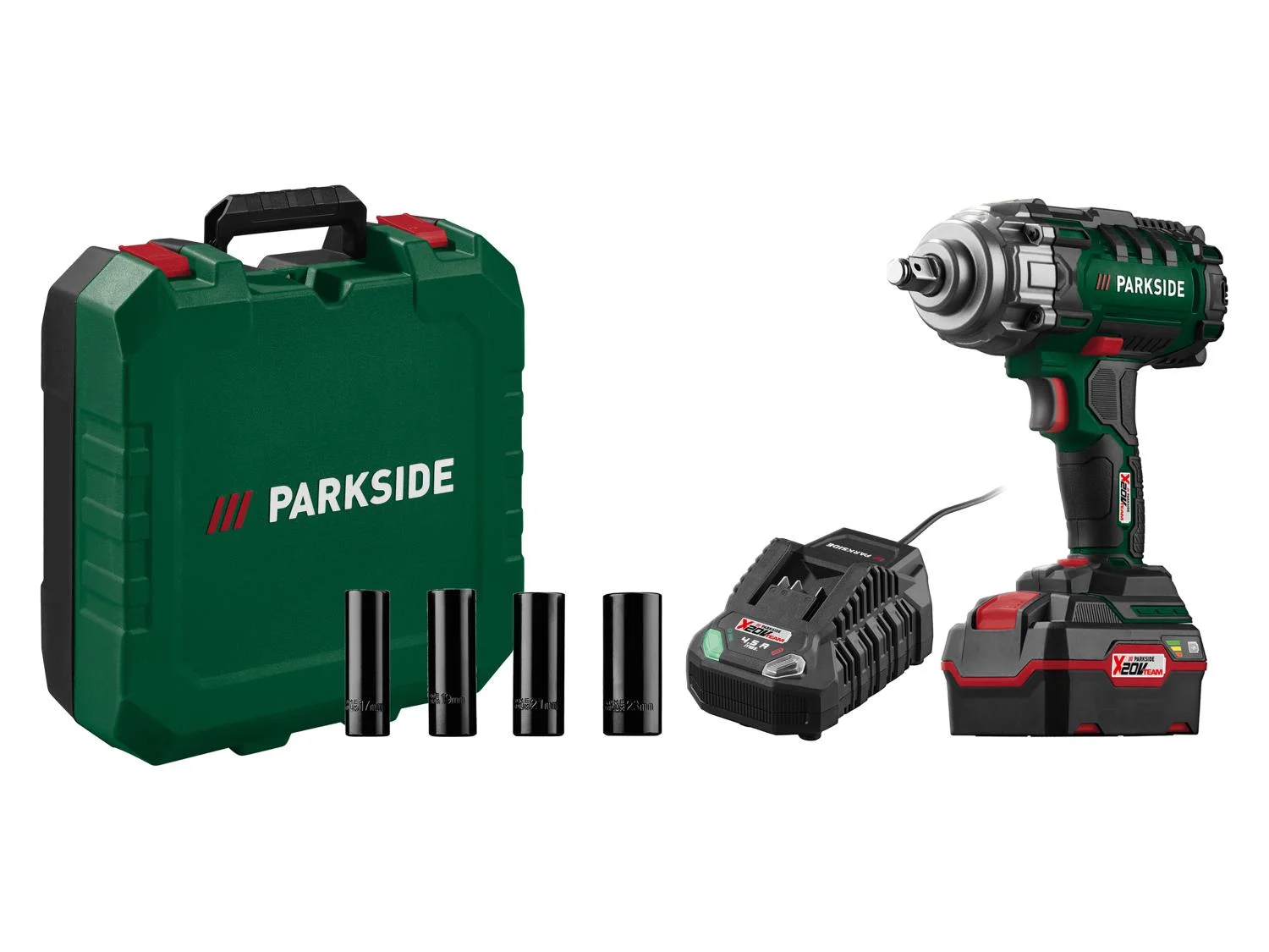 Set visseuse à chocs sans fil PASSK 20-Li C4 + batterie + chargeur, 20 V - Image 12