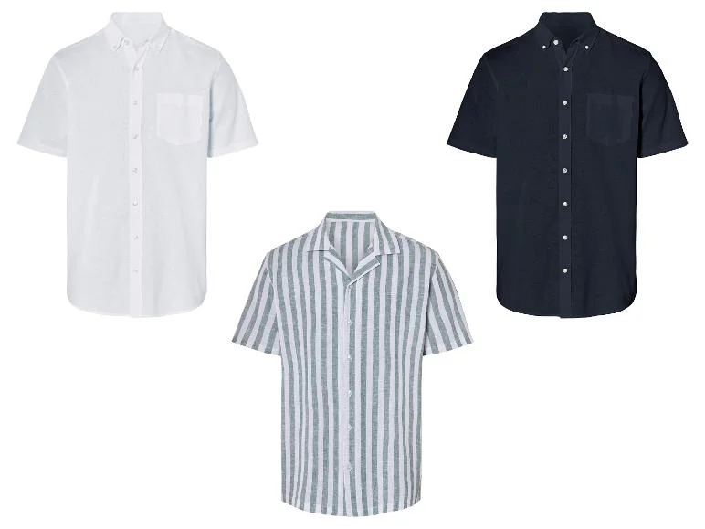 Chemise manches courtes en lin homme - Image 5