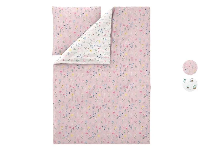 Parure de lit en satin microfibre double face enfant, 140 x 200 cm - Image 2