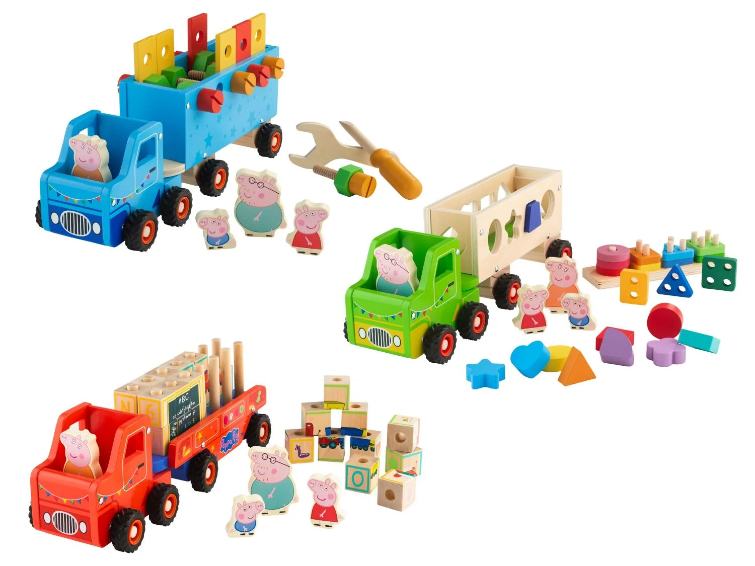 Camion en bois Peppa Pig - Image 7