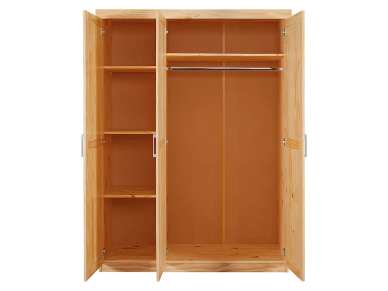 Armoire à vêtements en pin massif, veines naturelles - Image 13