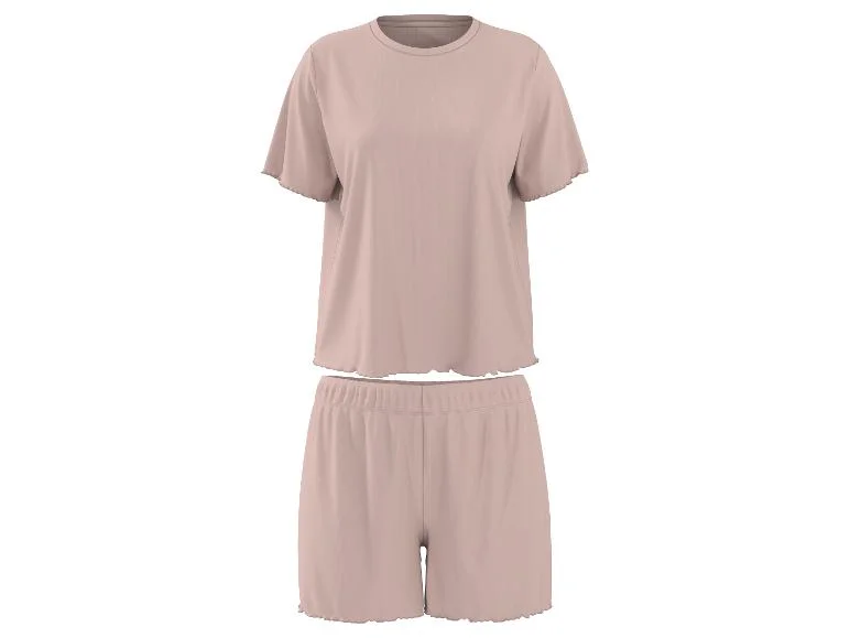Ensemble pyjama côtelé femme