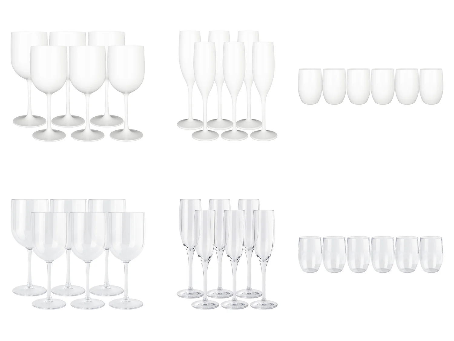 Lot de 6 verres à vin, à champagne ou à eau - Image 51