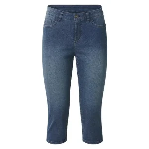 Pantacourt slim en jean femme
