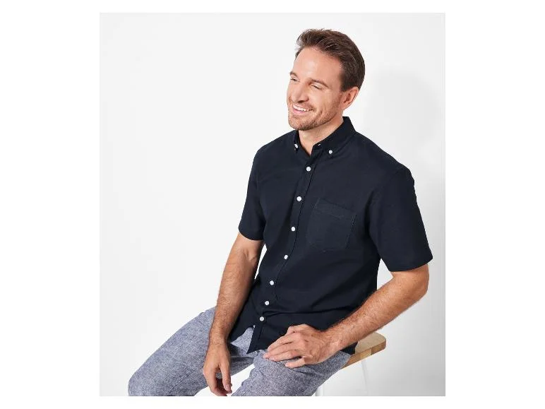 Chemise manches courtes en lin homme - Image 10