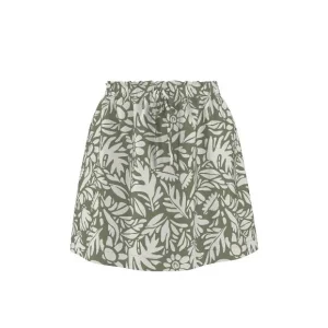 Mini-jupe en lin Premium femme
