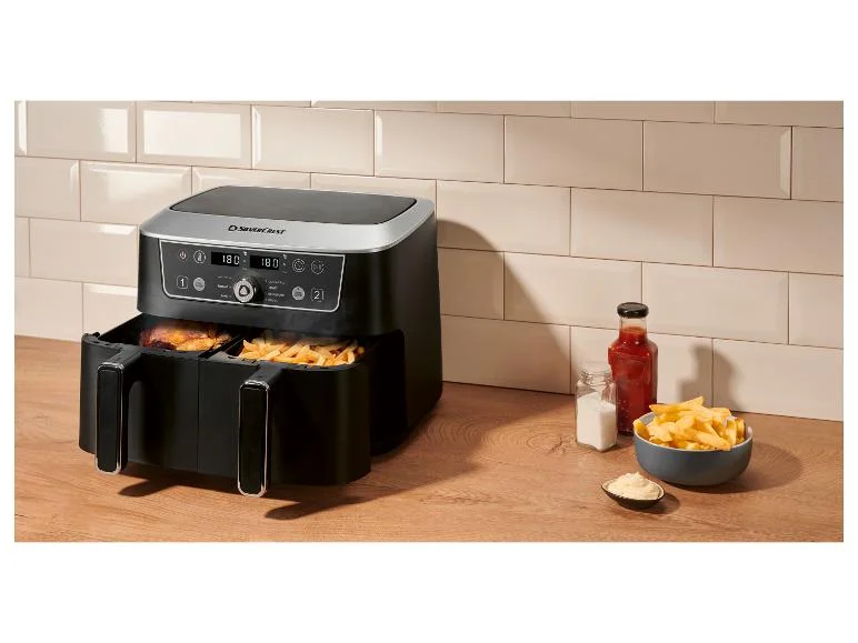 Friteuse à air chaud double zone SHFDD 2600 C2, 8,7 L
