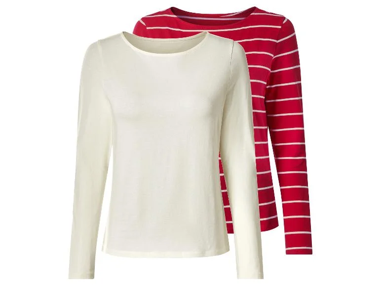 Lot de 2 t-shirts à manches longues femme — SKU X34BAH43ZP4VVG6GB