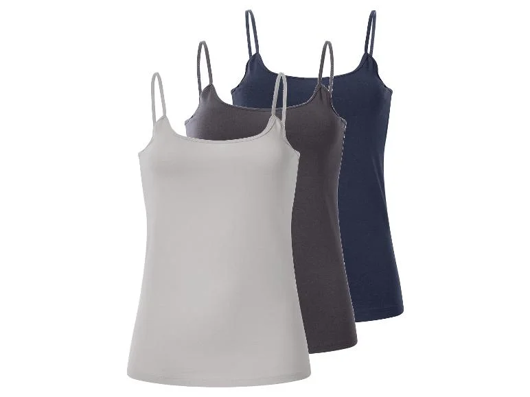 Lot de 3 débardeurs à fines bretelles femme — SKU IH55CJMCUWDN4GK9 - Image 6