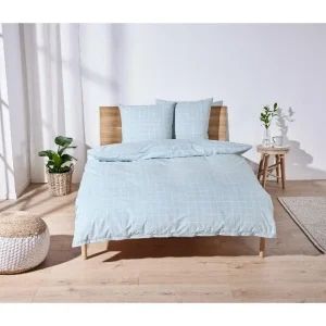 Parure de lit double face en percale, 240 x 260 cm