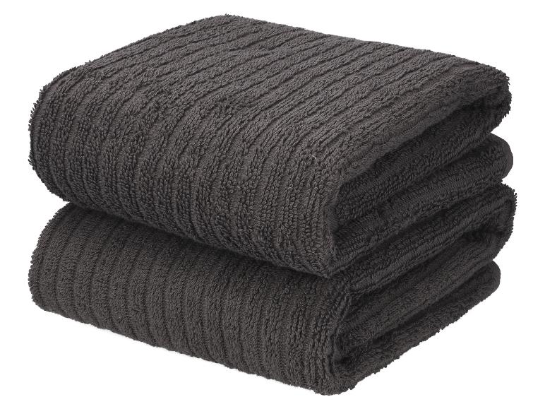 Lot de 2 serviettes de toilette en éponge, 50 x 100 cm — SKU RVAV3X3ILH0Y1FUF - Image 5