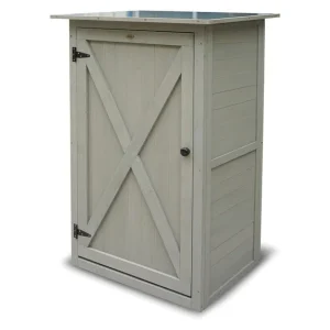 Armoire de jardin Benno, 76 x 56 x 117 cm, gris