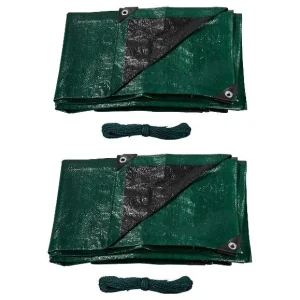 Lot de 2 bâches universelles, 2x3 m