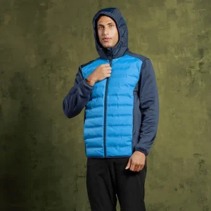 Veste hybride à capuche homme