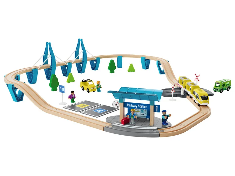 Set de chemin de train en bois - Image 22
