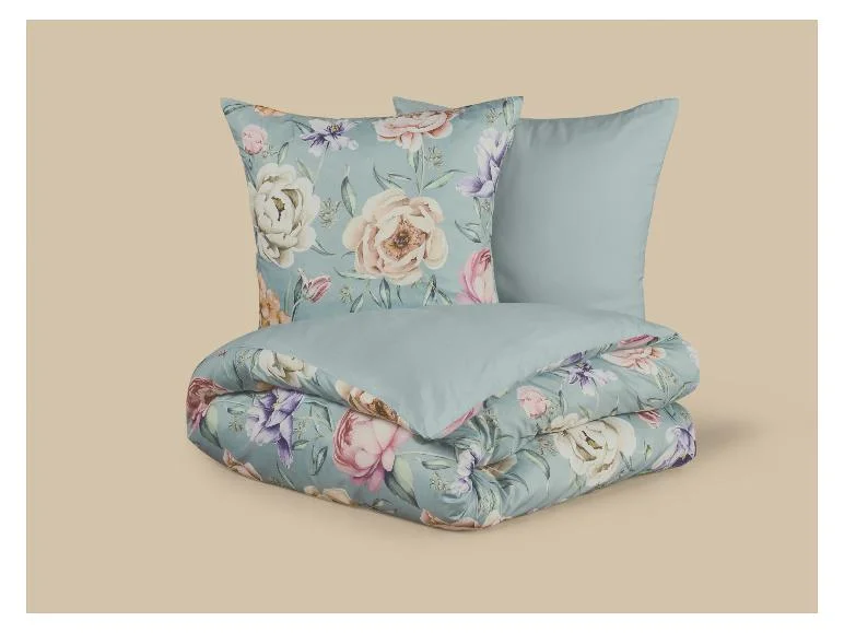 Parure de lit double face en satin microfibre, 240 x 220 cm - Image 8