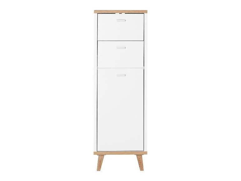 Meuble pour salle de bains Corfu, 32 x 96 x 28 cm, blanc/imitation chêne — SKU 8FHX4FSFBNC7C3SB9 - Image 5