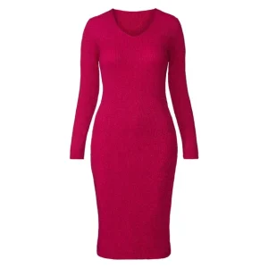 Robe en maille côtelée femme — SKU 8BH4RRFU0GC42AU6CA