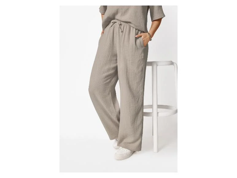 Pantalon large en mousseline femme - Image 7