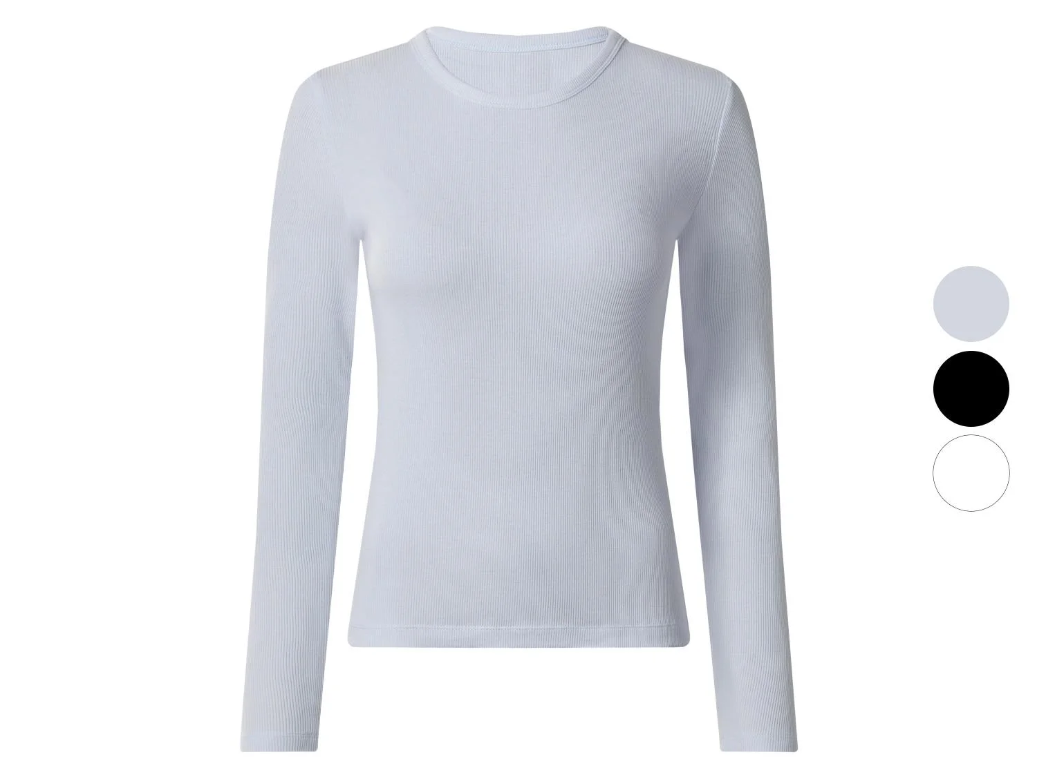 T-shirt côtelé à manches longues femme — SKU QRKBW0L58A26TVZDCL - Image 11