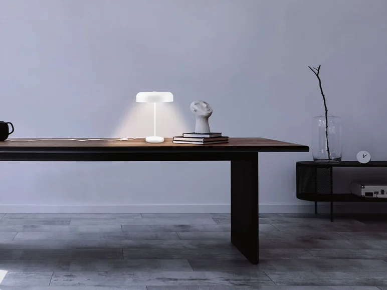 Lampe de table, 1 ou 2 ampoules, blanc mat - Image 8