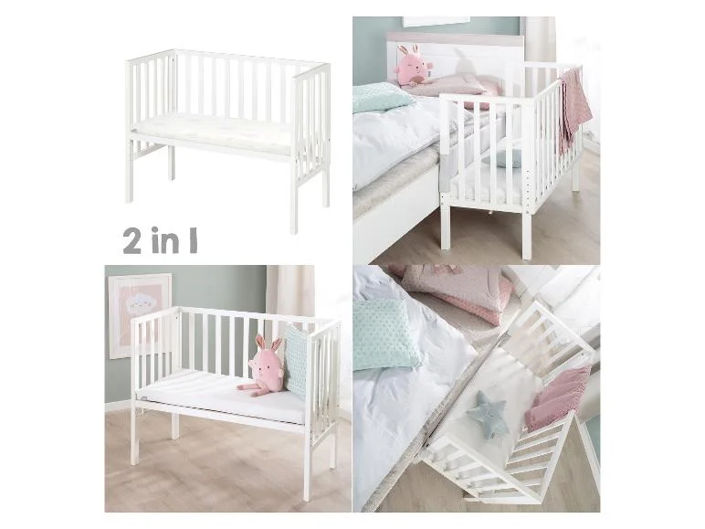 Lit cododo 2 en 1 avec barrière + matelas - Image 3