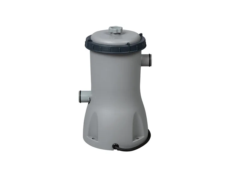 Kit de piscine complet Steel Pro MAXTM Frame Pool, avec pompe de filtration, Ø 457 x 122 cm, gris clair, ronde - Image 3