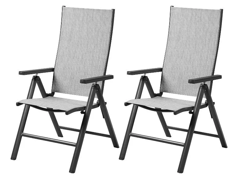 Lot de 2 fauteuils en aluminium Houston - Image 5