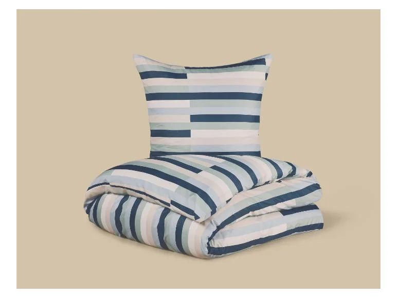 Parure de lit double face en satin microfibre, 140 x 200 cm - Image 11