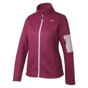 Veste polaire femme en maille, poches latérales