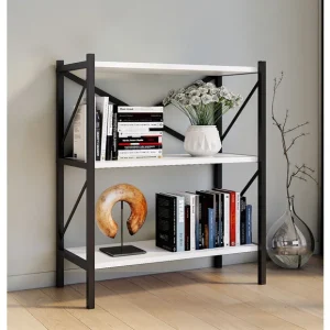Étagère design industriel Insasi, 34 x 66 x 85/121/160 cm