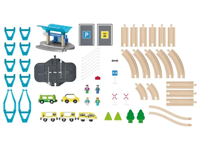 Set de chemin de train en bois - Image 4